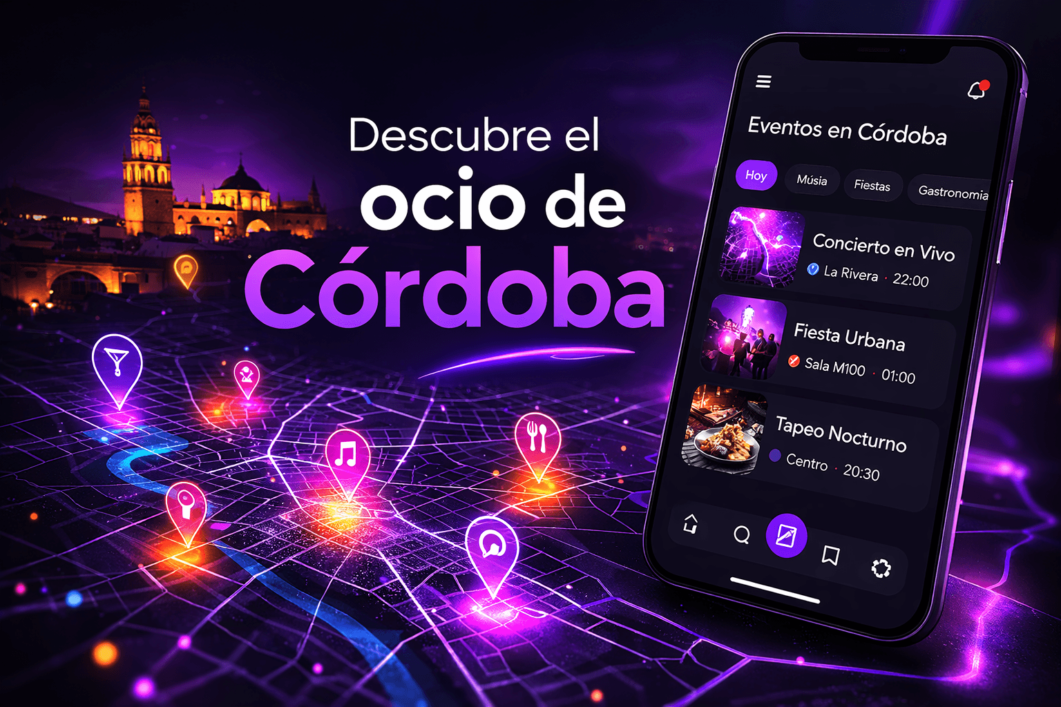 App SocialMap — eventos en Córdoba